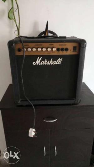 Black And Brown Marshall Guitar Amplifier