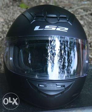 Black LS2 Full-face Helmet