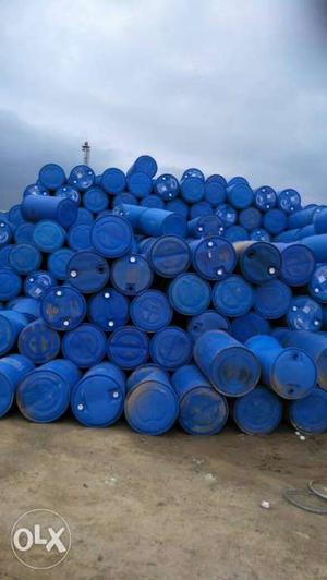 Blue Plastic Drum Container Lot