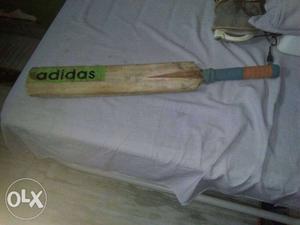 Brown Wooden Adidas Cricket Bat