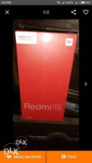 Call  Redmi Y2 available in 4+64gb rom