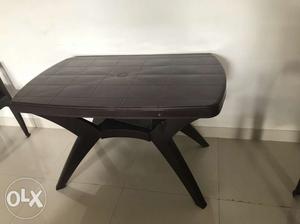 Cello plastic dining table and chairs