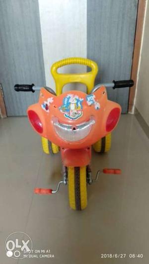 Children's Orange And Yellow Trike