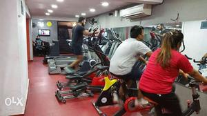 Complete gym with all strength machines and AC