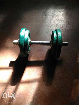 Green Adjustable Weight Dumbbell