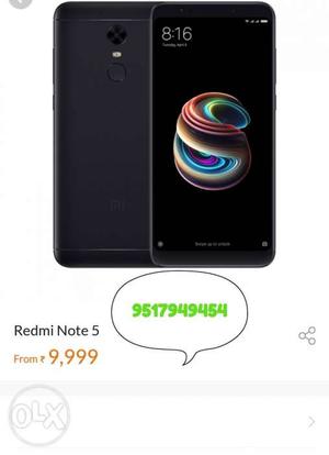 Mi note 5 sealed pc available both color
