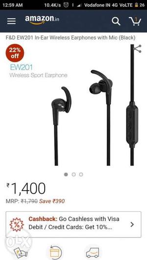 New Bluetooth earphones