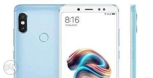 Note 5 pro lake blue colour sealed pack with