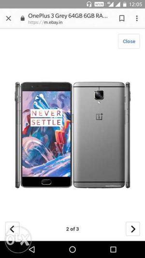 One plus 3 in 6gb ram and 64gb