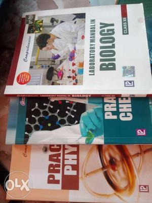 Physics, Chemistry, Biology Practical books, 
