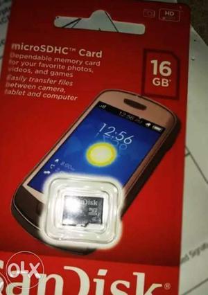 Sandisk 16gb Memory Card In New Condition With