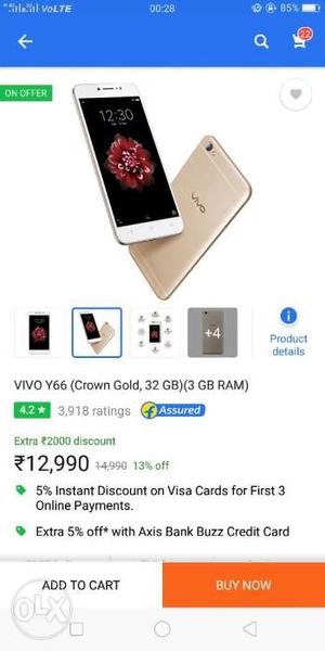 Vivo y66... only 5 month old... all acceserious