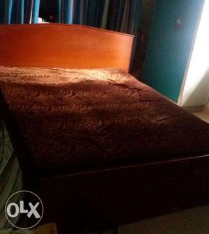 Wooden Bed with 8 Inch Mattress