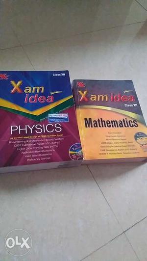 Xam idea, XII std, Physics and maths,each 150