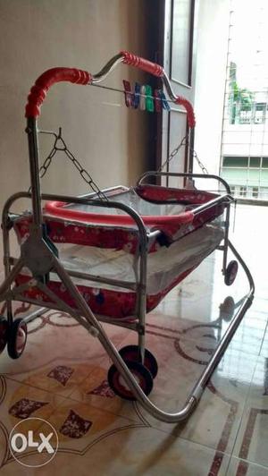 Baby cradle with parambulator,very good condition