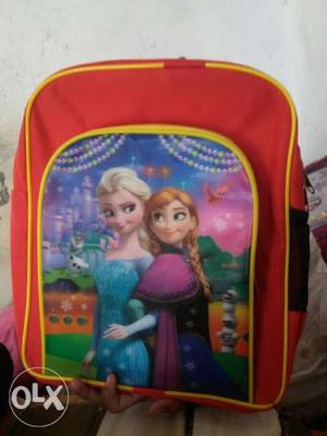 Baby's Pink And Blue Disney Frozen Backpack
