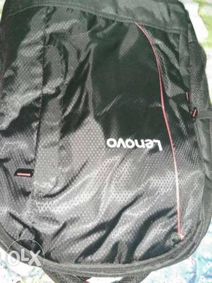 Black And Red Lenovo Backpack NEW