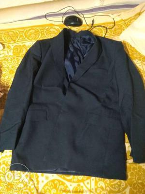 Black Notch Lapel Suit Jacket
