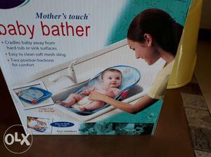 Blue And White Mother's Touch Baby Bather Box