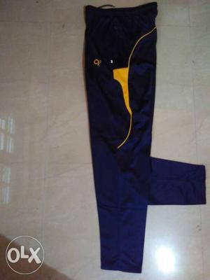 Blue and yellow Track Pant