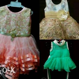 Brand new Baby Girl party wear Frock (each Rs.350 only)