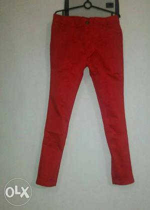 Brand new red trousers 32 size