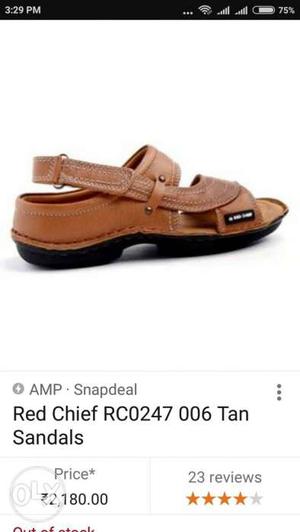 Brown Red Chief Leather Sandals Screenshot