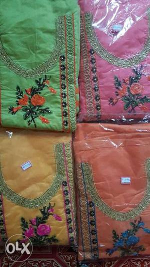 Chandri silk net dupata havey work chandri silk