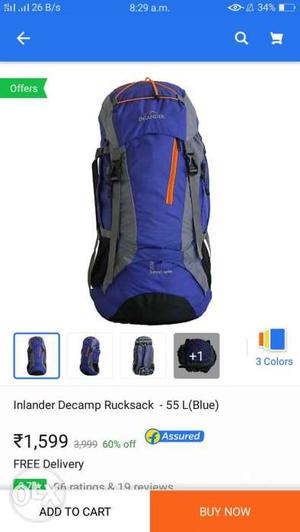 Highlander decamp backpack rucksack seal pack bag travel bag