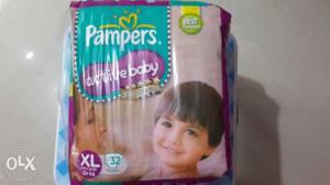 Pampers active baby XL, 32 diapers unopened pack. great deal