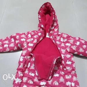 Pink And White Hoodie  months NEW