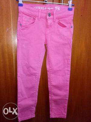 Pink girly jean with 5 pockets. Good quality with