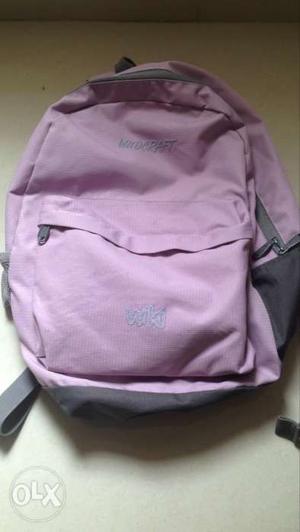Pink wildcraft Backpack.