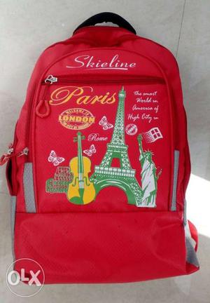Red Skieline Backpack