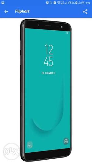 Samsung j6 new launch may  black color hai 64