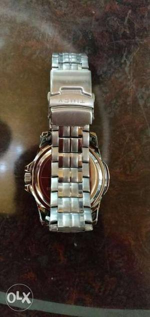 Silver-colored Link Watch Bracelet