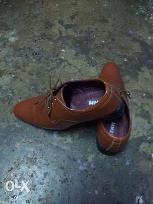 This is new formal shoes in brown colour and it's