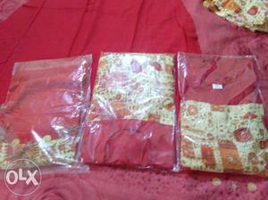 Three Red-and-gold- dress Packs