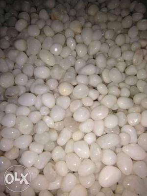 10 kg polished white stones for 400 rupees