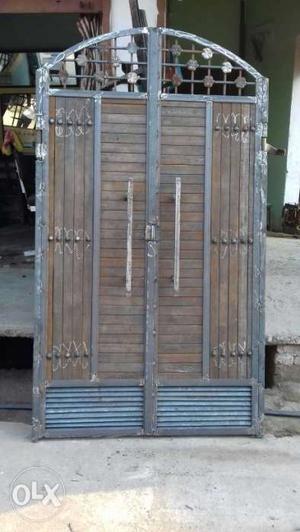 Black And Brown Wooden Gate