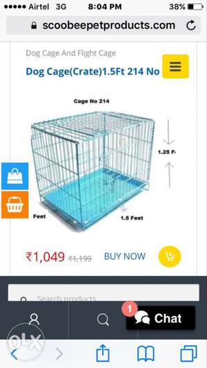 Blue Dog Cage Crate