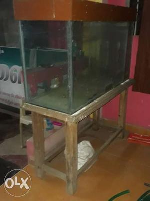 Fish tank with padak wood stand new one