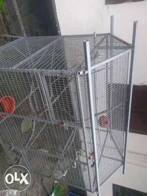 Silver Steel cage