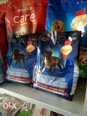 Two Pet Dog Food Packs