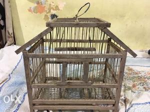 Wooden+steel bird house (Price Negotiable)