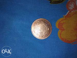 100 year old indian one rupee coin