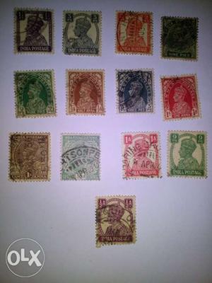 13 British India Stamp for sale