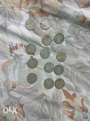 All 13 coins of 25 paisa