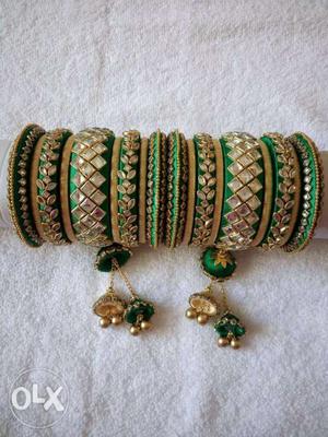 Bangles, necklace and earrings for sale