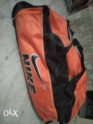 Black And Orange Nike Cricket Kit Bag..original..1 Month Old